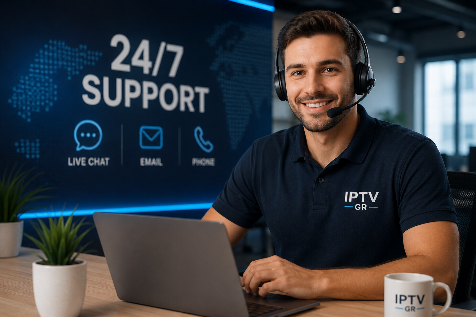 Η ομάδα υποστήριξης IPTV Greek